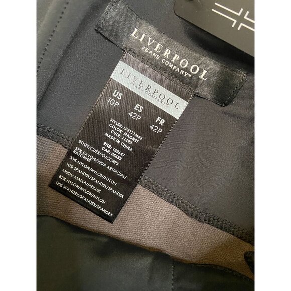 Liverpool Petite Reese Stretch Knit Pull On Leggings Gray Size 10P - Picture 8 of 9